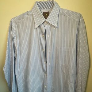 Blue and green Taylor Byrd button up